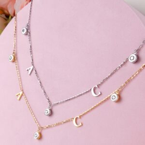 Brilliance Double Initial Necklace