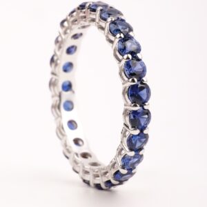 Full and Fine Blue Sapphire Ring