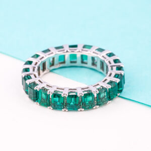 CREATE YOUR OWN EMERALD CUT ETERNITY RING